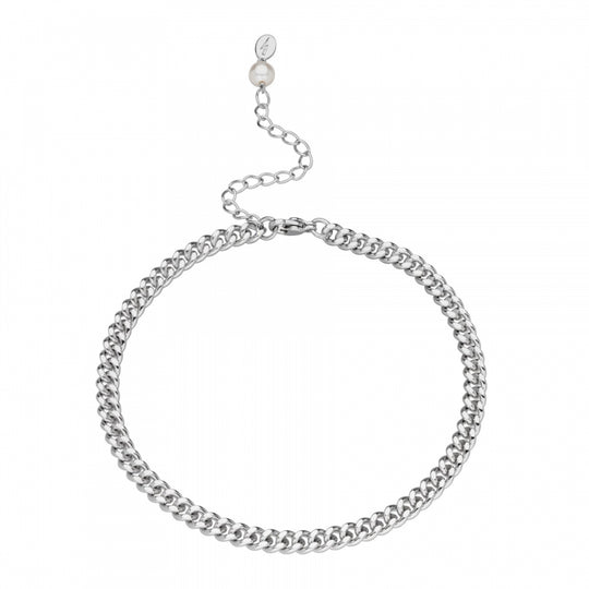 Curb Chain Anklet - Silver - SPS-347
