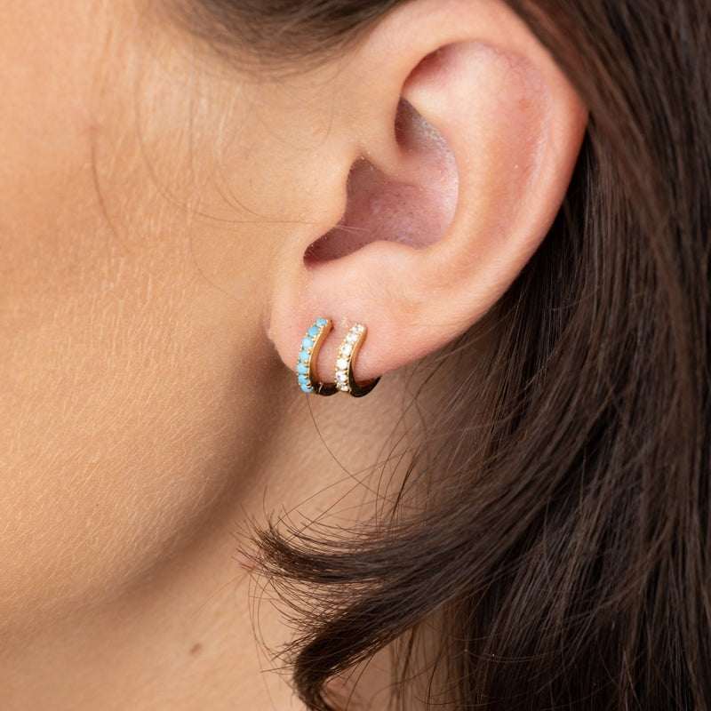 scream-pretty-double-huggie-hoop-earrings-gold-turquoise-spg-360