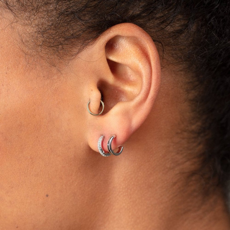 scream-pretty-double-huggie-hoop-stud-earrings-silver