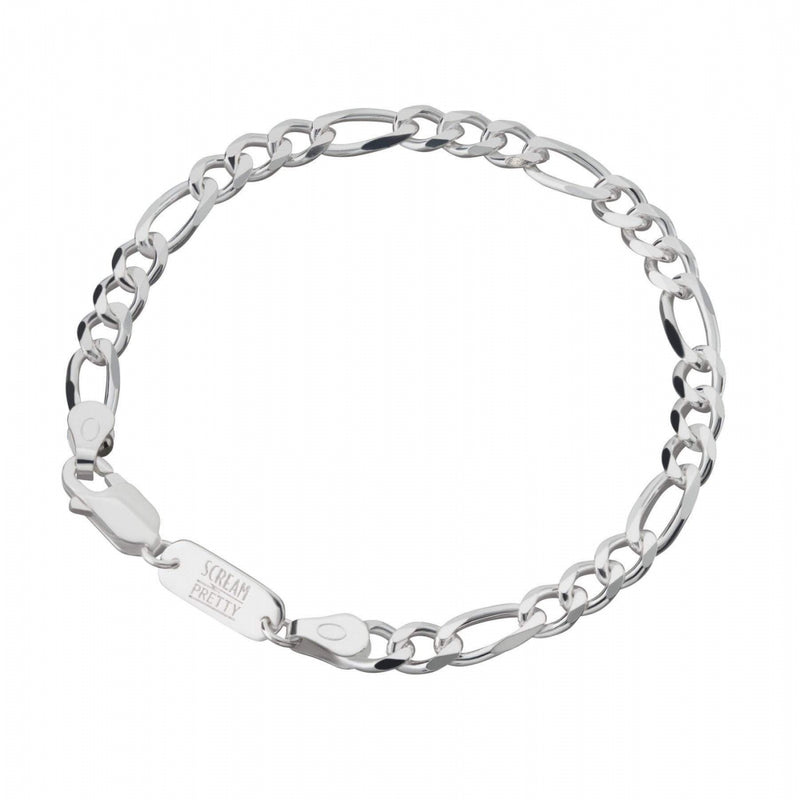 scream-pretty-figaro-chain-bracelet-silver-sps-309