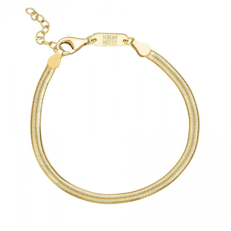 scream-pretty-flat-snake-chain-bracelet-gold-spg-310