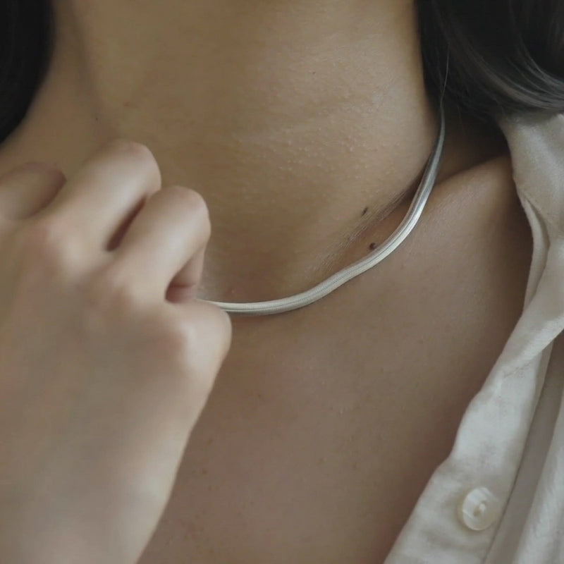 scream-pretty-flat-snake-chain-necklace-silver-sps-306