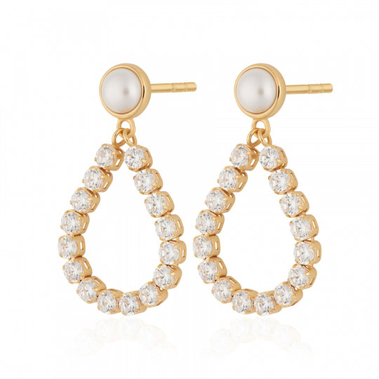 Hannah Martin Teardrop Stud Earrings - Gold - SPG-400