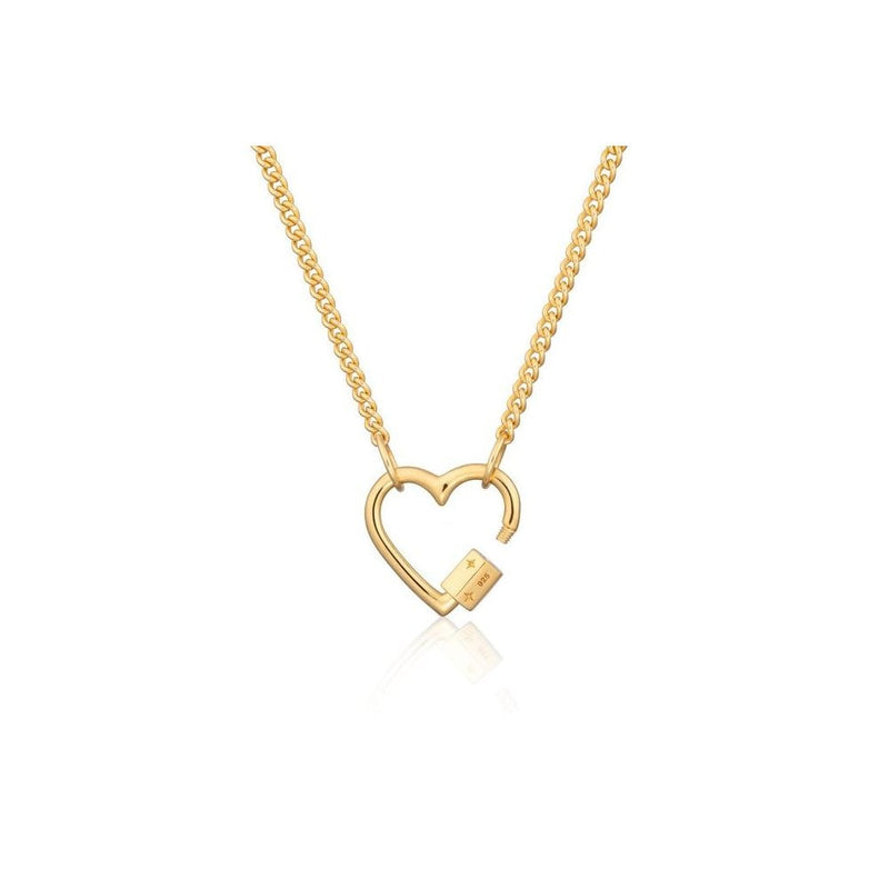 scream-pretty-heart-carabiner-curb-chain-necklace-gold