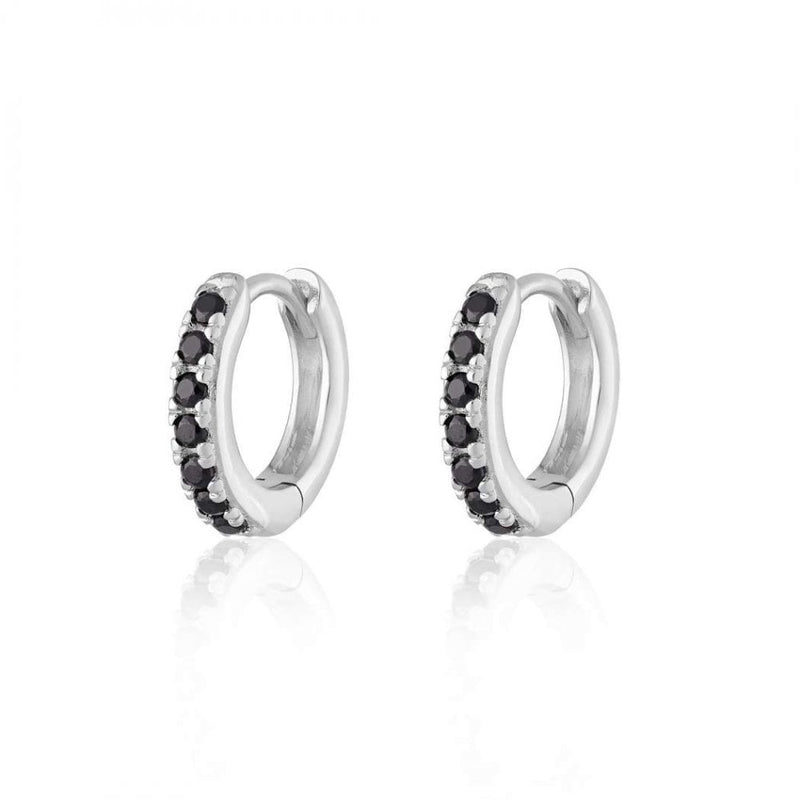 scream-pretty-huggie-hoop-earrings-silver-black-spesss52-pv