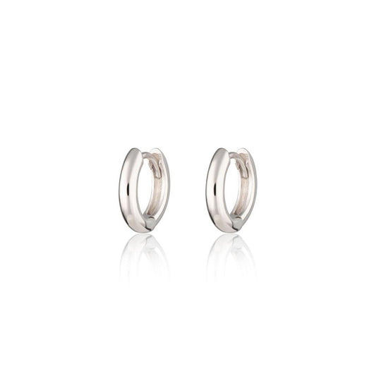 Huggie Hoop Earrings - Silver - SPESSS162