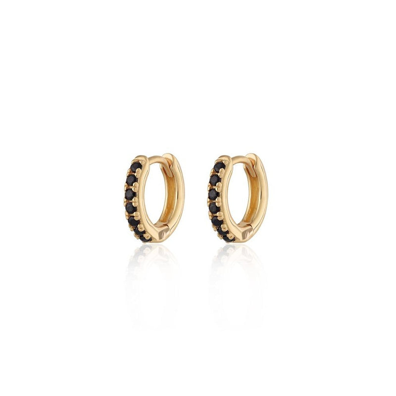 scream-pretty-huggie-hoop-earrings-with-black-stones-gold-spesgs52-pv