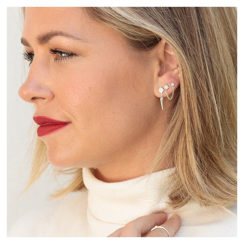 scream-pretty-interstellar-chained-star-stud-earring-silver-sps-352