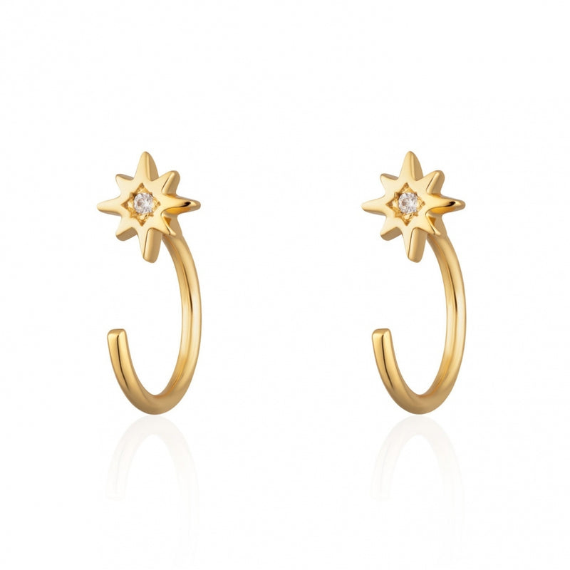 scream-pretty-interstellar-reverse-huggie-earrings-gold-spg-351