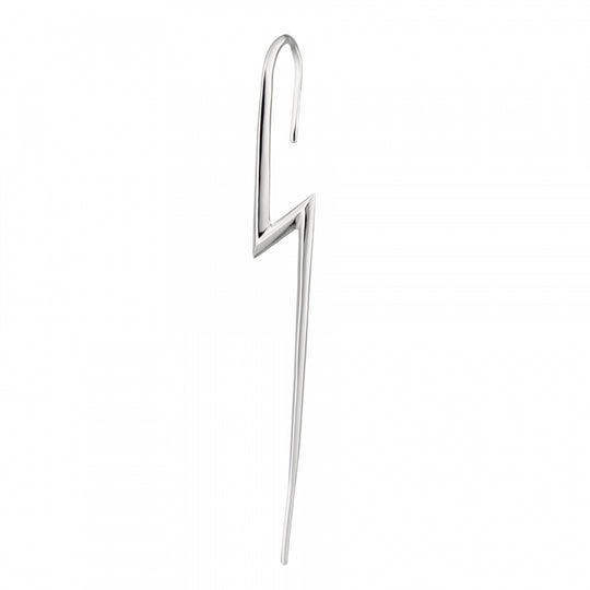 Lightning Bolt Ear Climber - Silver - SPS-381