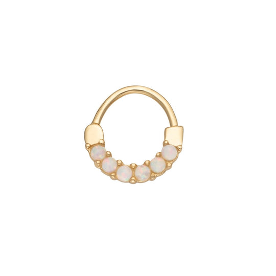 Opal Daith Hoop Earring - Gold - SPG-392