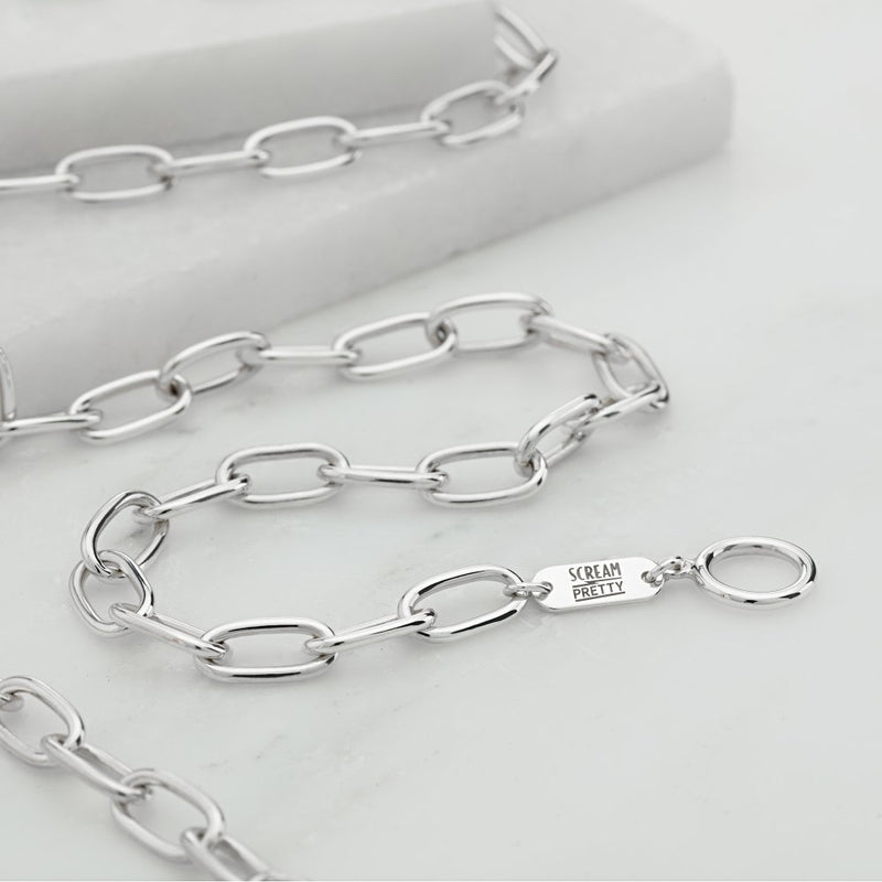 scream-pretty-oval-chain-choker-with-t-bar-clasp-silver