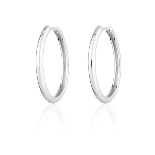 Perfect Hoop Earrings - Silver - SPS-267