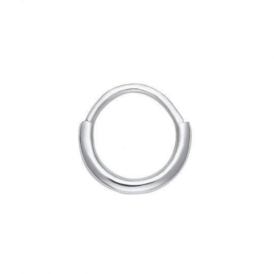 Plain Daith Hoop Earring - Silver - SPS-390