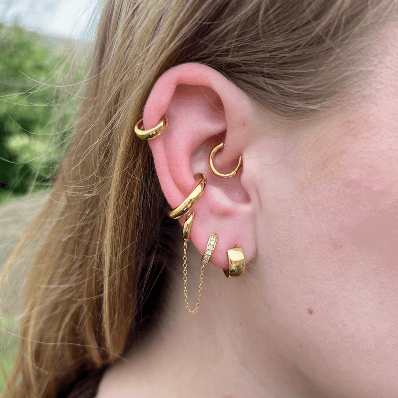 Gold online daith hoop