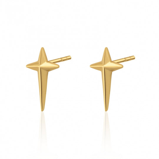 Prairie Star Stud Earrings - Gold - SPG-375
