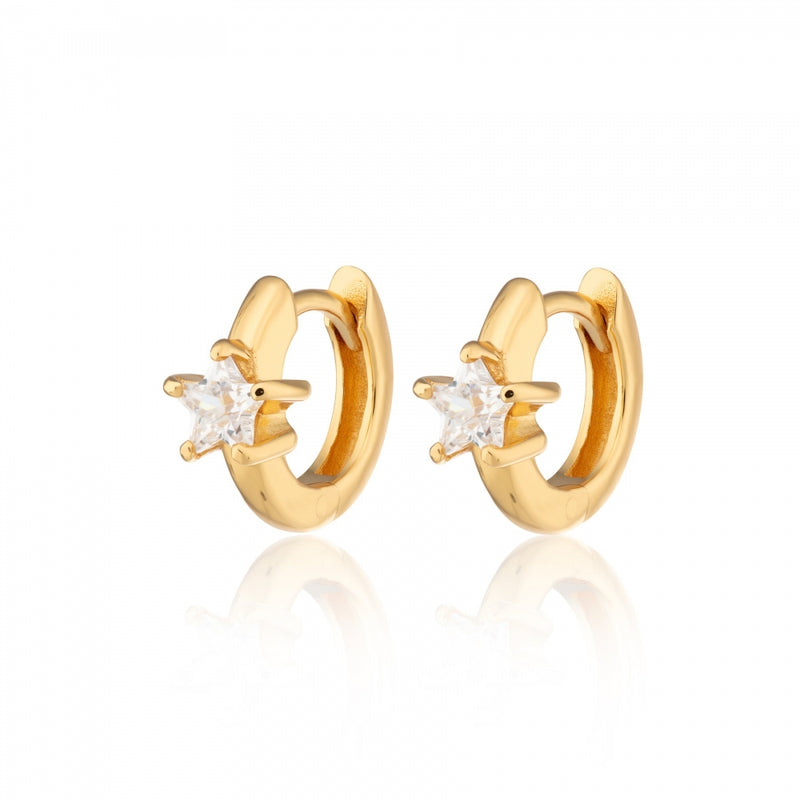 scream-pretty-single-star-huggie-hoop-earrings-gold-spg-398