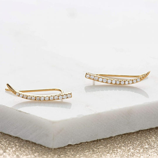 Sparkling Climber Earrings - Gold - SPECGS11-PV