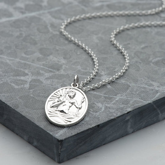 St Christopher Necklace - Silver - SPCNSSCH-1