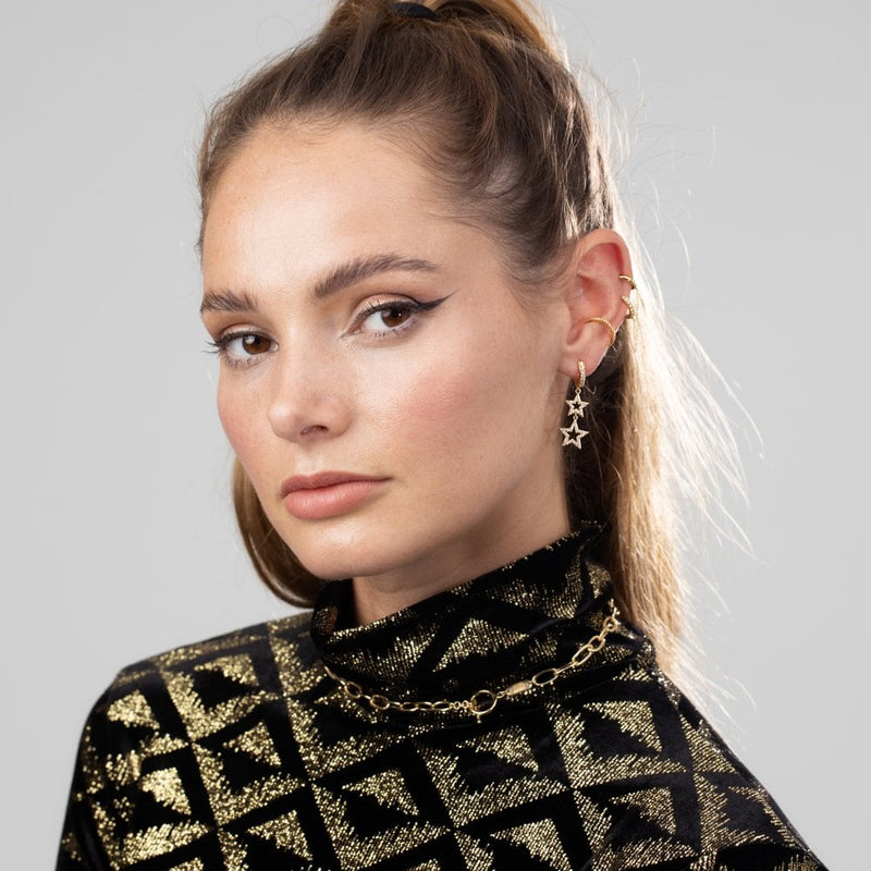 scream-pretty-statement-double-star-hoop-earrings-gold