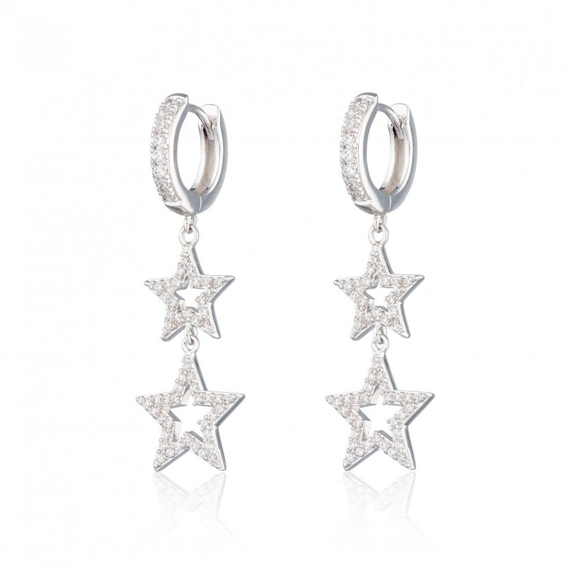 scream-pretty-statement-double-star-hoop-earrings-silver