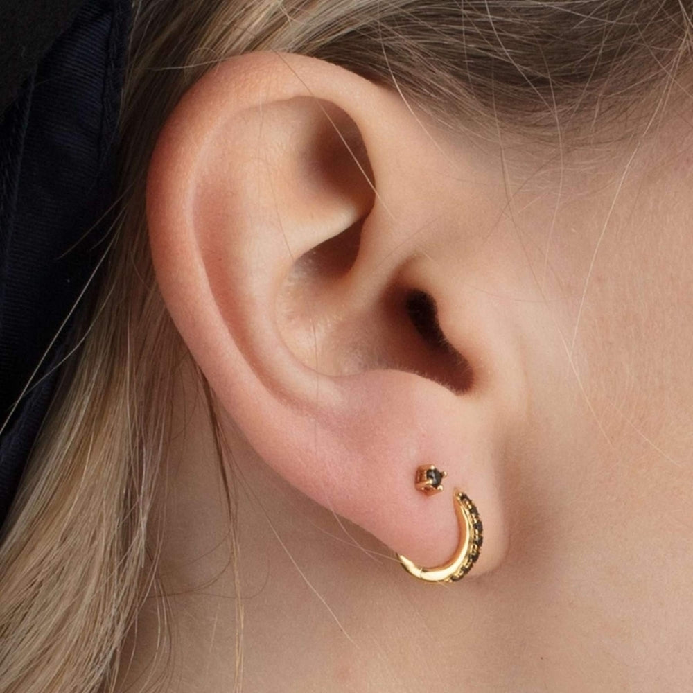 Small deals black earring