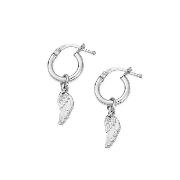 Divinity Within Small Hoop Earrings - Silver - SEH2535