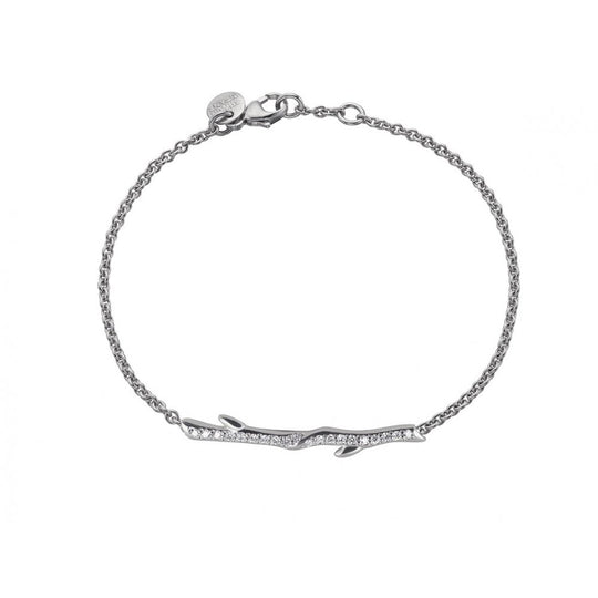 Cherry Branch Bracelet - Silver/Diamond - SLS596