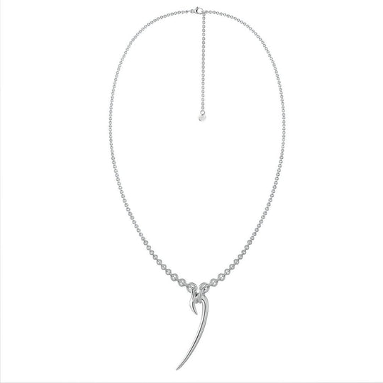 Drop Hook Necklace - Silver - HT030.SSNANOS