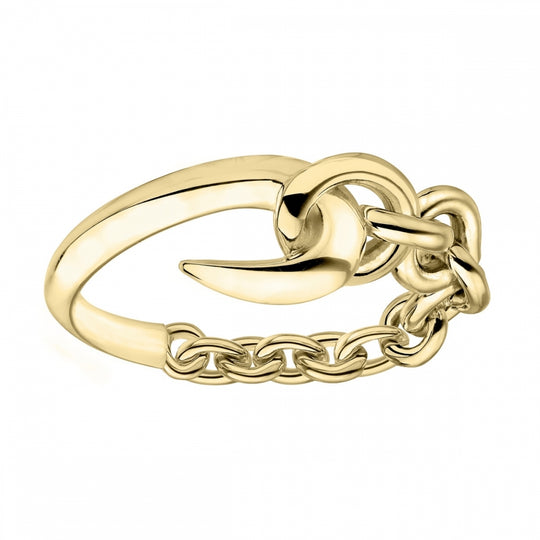 Hook Chain Ring - Gold - HT020.YVNARZ
