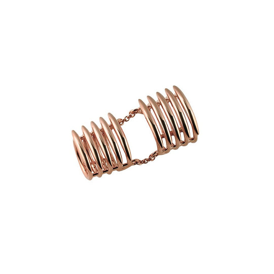 Shaun Leane Long Finger Quill Ring - Rose Gold Vermeil - Size P - SLS561RG