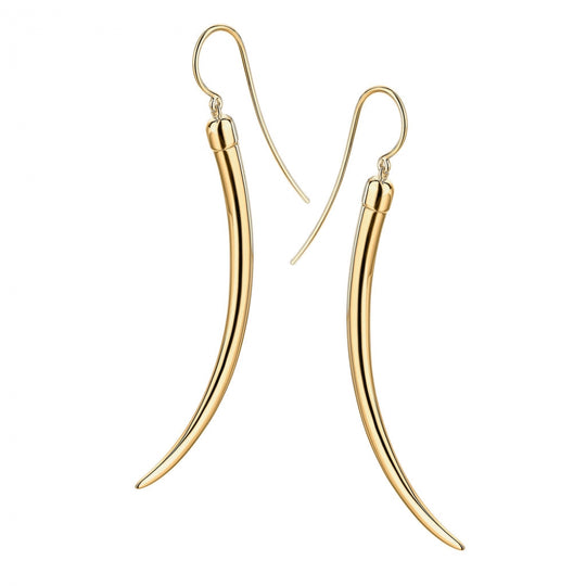No.1 Large Earrings - Gold - SA062.YVNAEOS