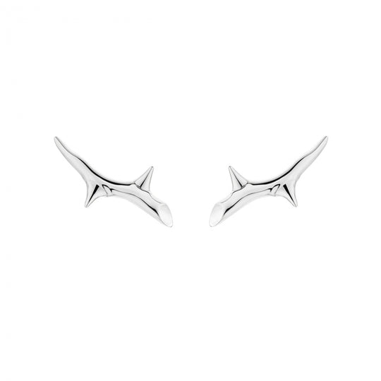 Rose Thorn Climber Earrings - Silver - RT022.SSNAEOS