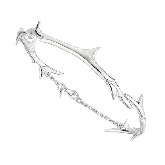 Rose Thorn Station Bracelet - Silver - RT027.SSNABOS