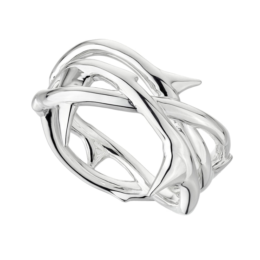 Sterling silver triple hot sale band ring