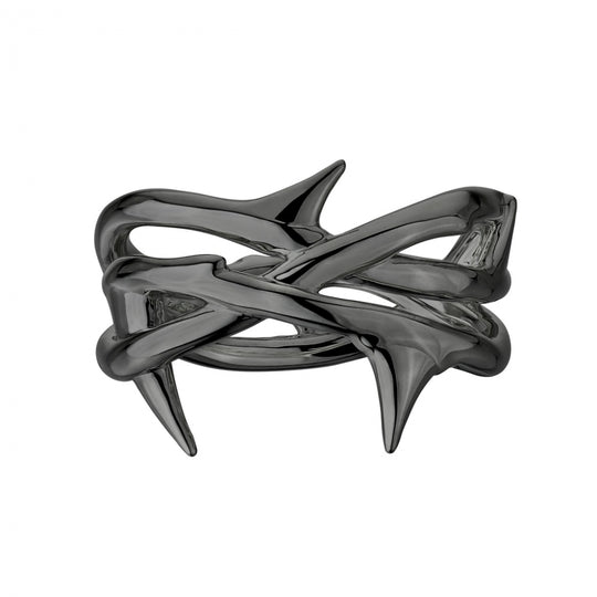 Rose Thorn Triple Band Ring - Black Rhodium - RT014.BRNARZ