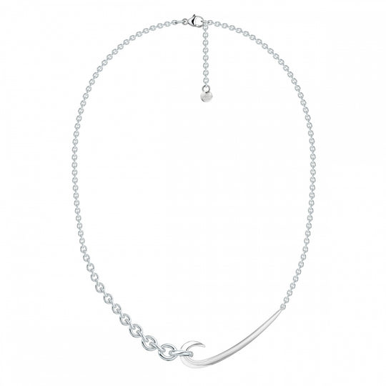 Silver Hook Chain Choker  Pendant - HT025.SSNANOS