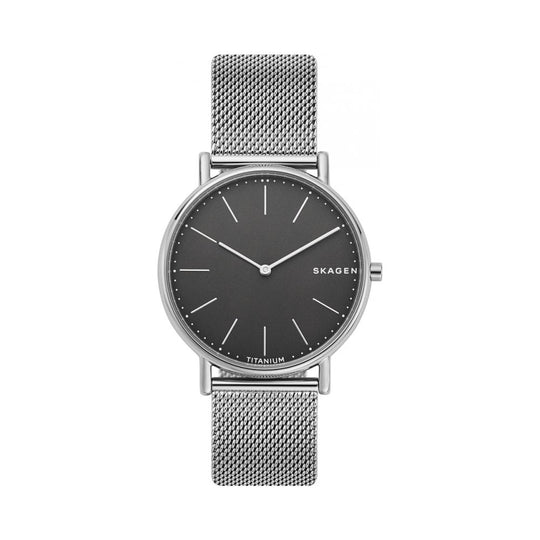 Skagen Signatur Slim Titanium & Steel-Mesh Watch ~ SKW6483