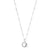 Bobble Chain Moon & Star Necklace - Silver - SNBB580