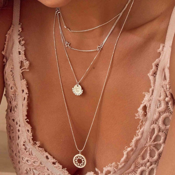 Soul Glow Necklace - Silver - SN2534
