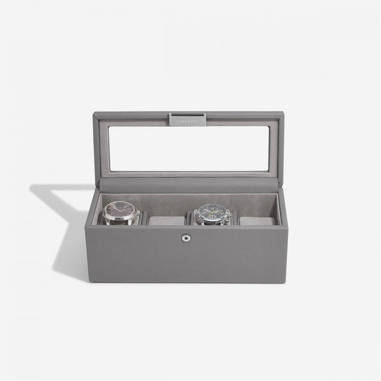 Four Piece Watch Box - Slate Grey - 76065