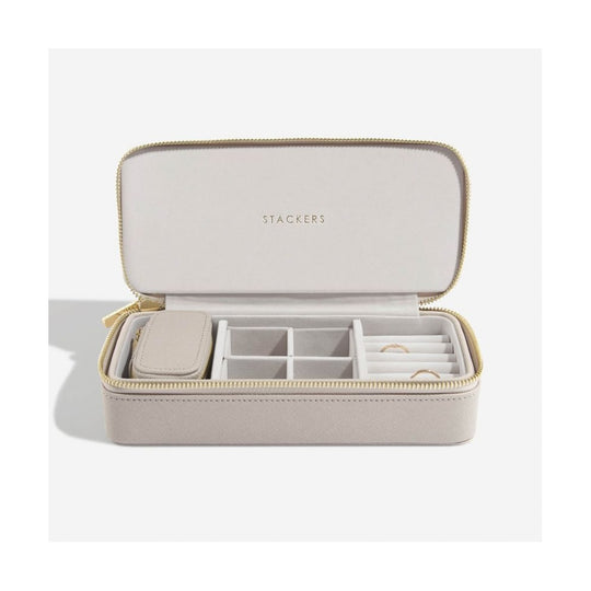 Large Travel Box and Petite Jewellery Box - Taupe - 75347