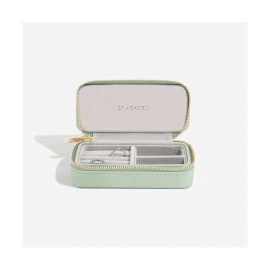 Medium Jewellery Box, Zipped - Sage Green - 74529