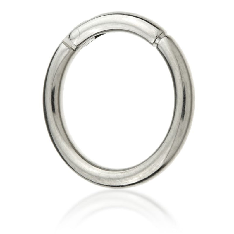 Titanium Plain Hinged Segment Ring - Silver - TB36-1.2-10