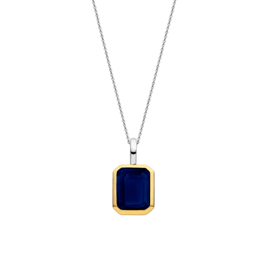 Blue Stone Pendant - Gold - 6817BY