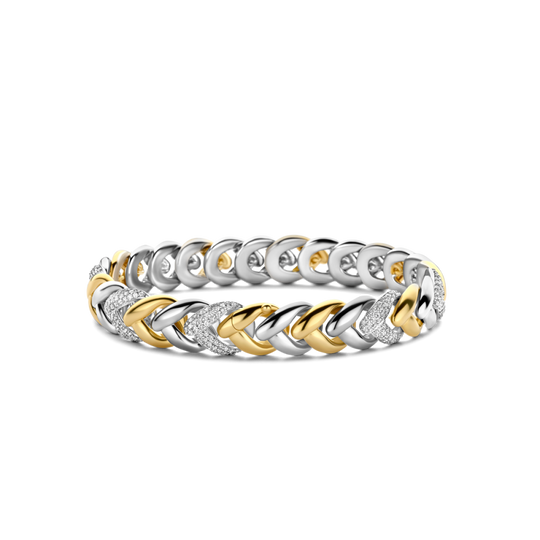 Braided Milano Bracelet - Silver/Gold - 2993ZY