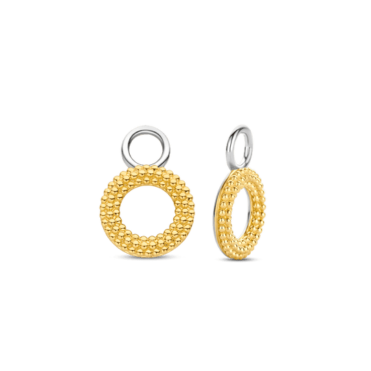 Bubble Circle Earcharms - Gold - 9254SY