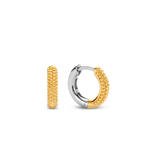 Bubble Hoop Earrings - Gold - 7894SY