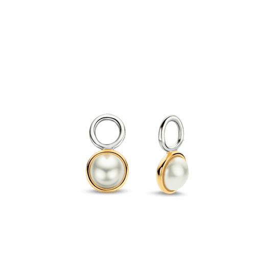 Circular Pearl Earcharms - Gold - 9255YP