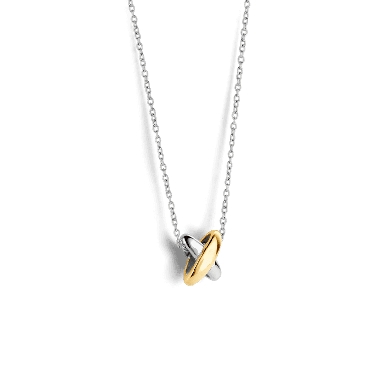 ti-sento-crossed-link-pendant-gold-silver-34003sy-42